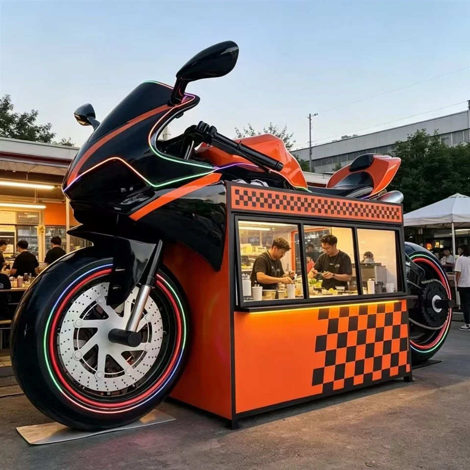 Motorcycle Shape Fiberglass Building