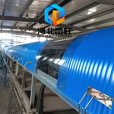 Durable FRP Conveyor Dust Covers From Hebei Leihong For Industrial Belt Systems
