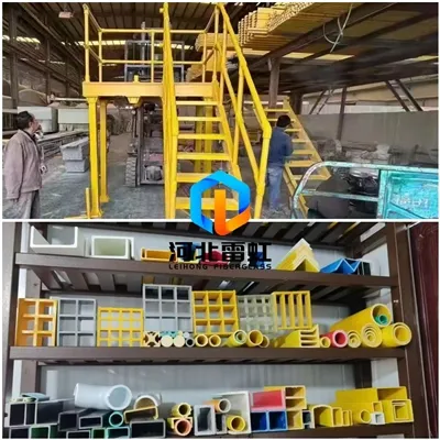 FRP Cooling Tower Supports, Pultruded Profiles And FRP Grating Flooring For I...