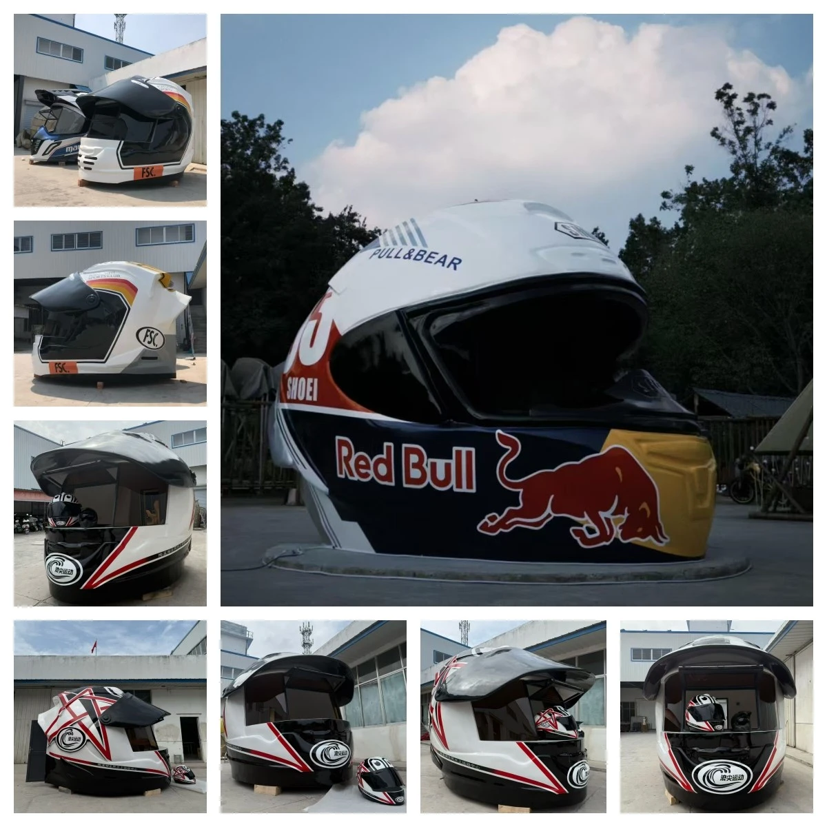 Motorcycle Helmet Dome House
