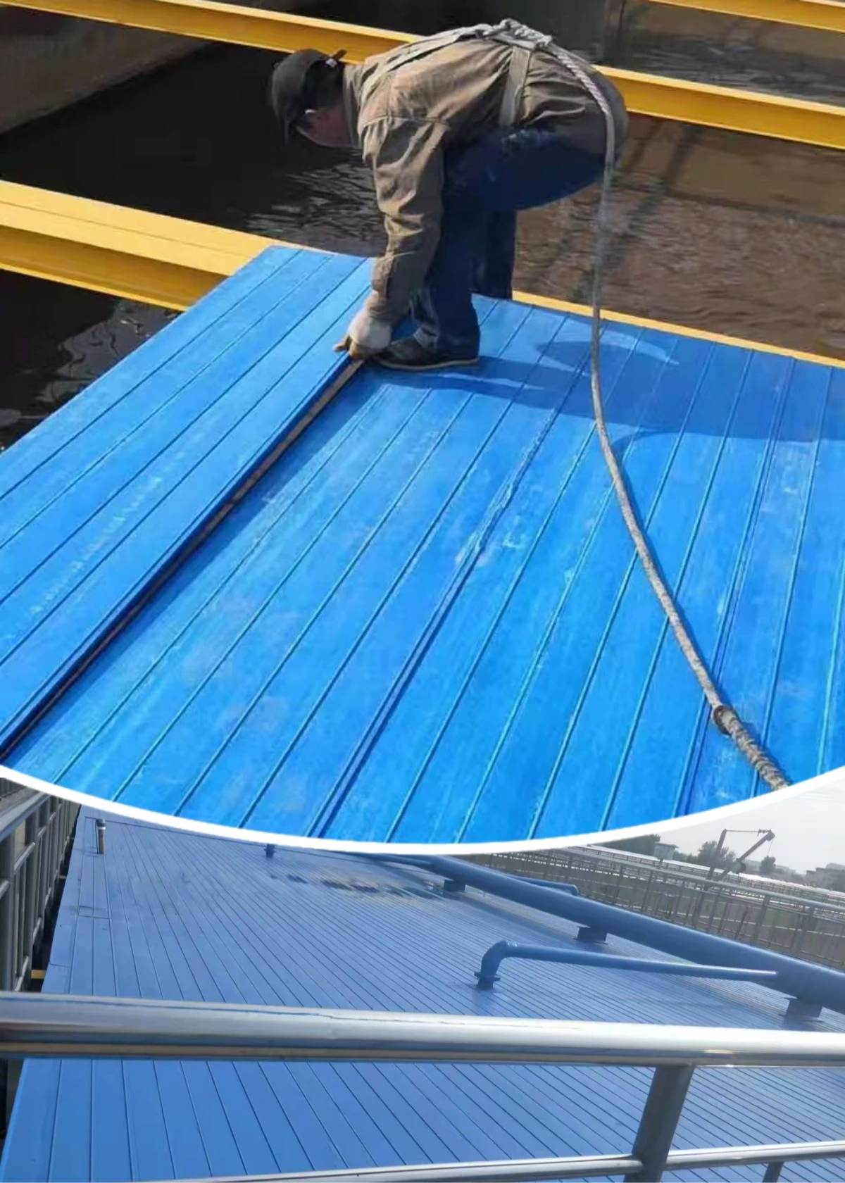 FRP wastewater tank covers