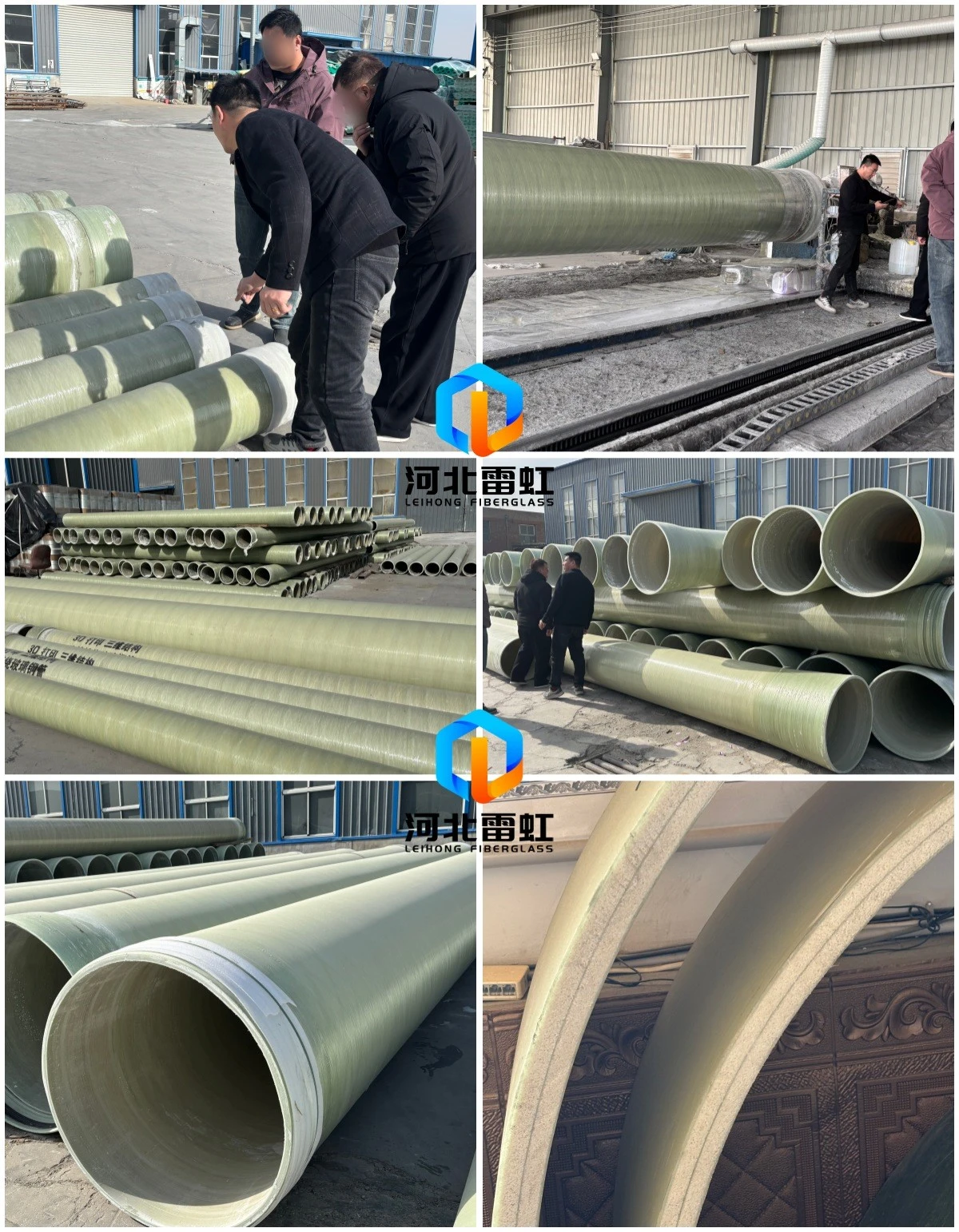 FRP Pipes for Water Sewage and Industrial Applications