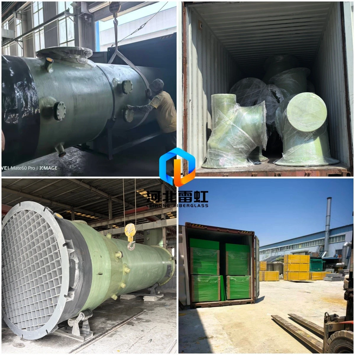 Customized FRP Scrubber Tanks and Grating Solutions